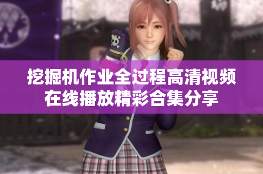 挖掘機(jī)作業(yè)全過程高清視頻在線播放精彩合集分享